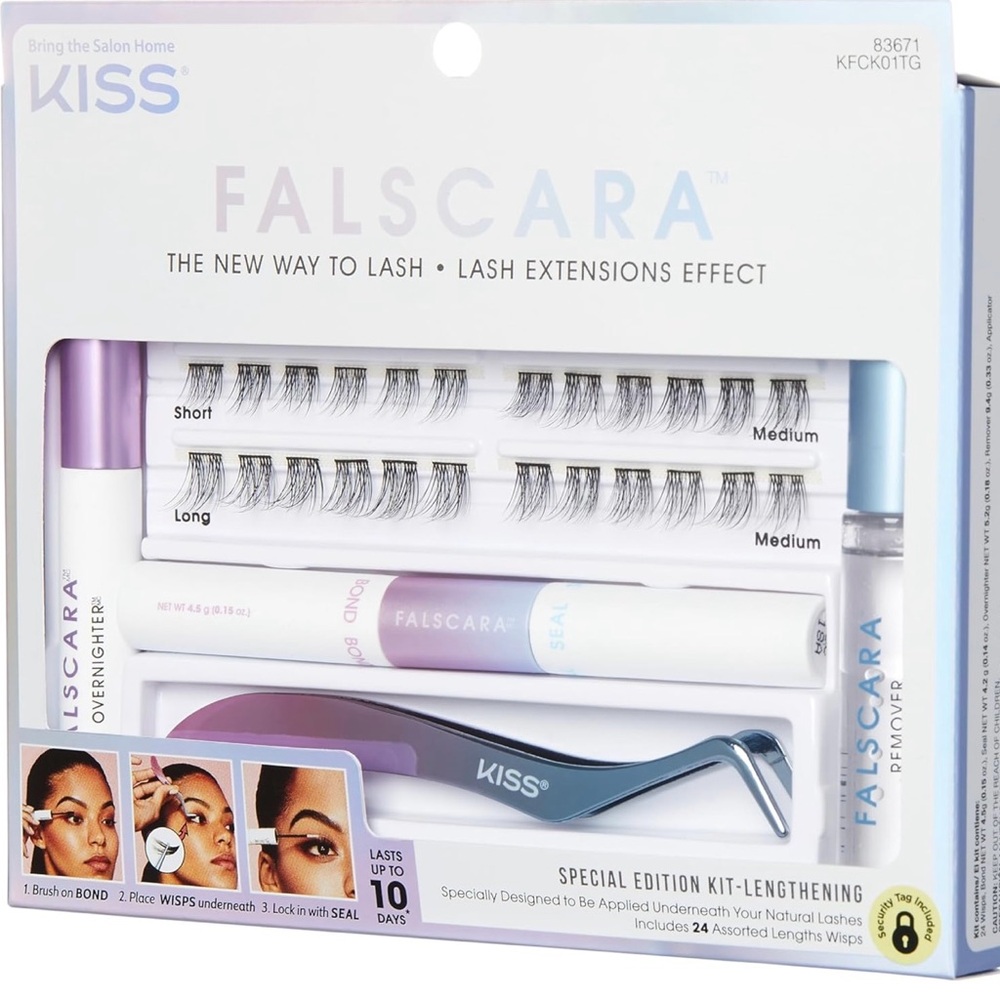 KISS Falscara Special Edition Kit Lengthening 24 Asst Lashes - Picture 3 of 6